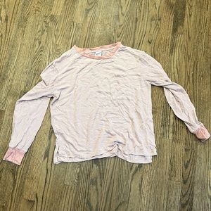 Stars above pJ shirt size medium color pink and white striped